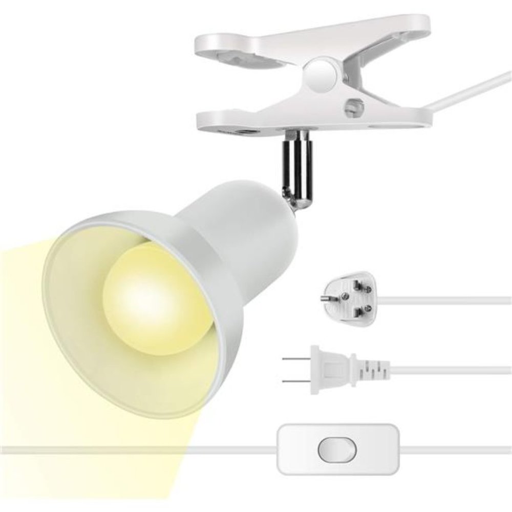 Desk lamp,360° Rotation Clip on Lamp Portable Book Reading Light,Clamp on Desk